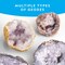 Break Open 10 Premium Geodes - Includes Goggles and Display Stands - Great STEM Science Kit, Geology Gift for Kids, Geodes Rocks Break Your Own, Toys for Boys and Girls